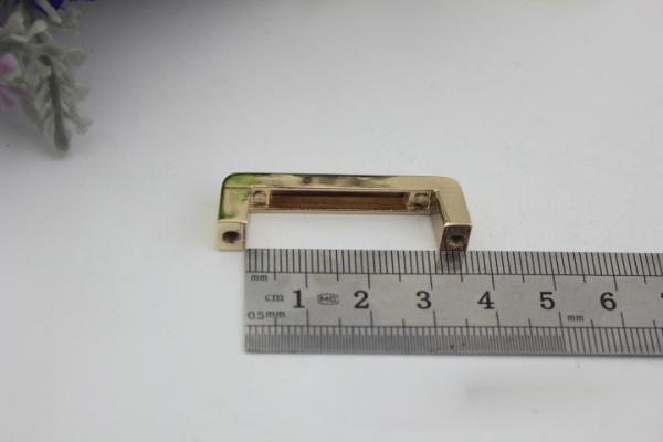 Bag accessories nickel color 31 mm zinc alloy metal arch bridge with hanging plating