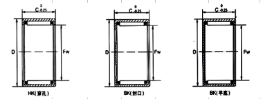 HRC60 Shell Type HK Series Needle Roller Bearings