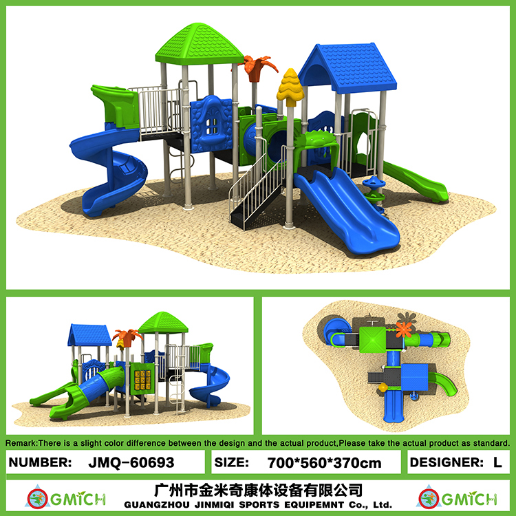 Outdoor Popular School Playground Kids Amusement Sets Park Game Play Equipment Small Plastic Slide Factory Direct