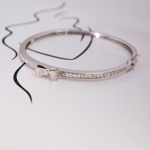 18k Gold Butterfly Ribbon Diamond  Bracelet Customized Fine Jewelry IGI GIA Lab Grown Diamond Engagement Wedding Banquet