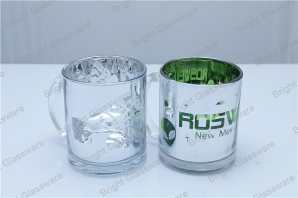Nice design candle mug with handle, candle holder with custom logo