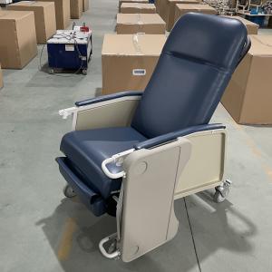 Chaise médicale reculée manuelle pour personnes âgées avec table à plateau