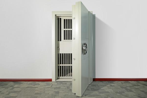Anti Burglary ISO9001 Depth 300mm Steel Vault Door  Hotels Use