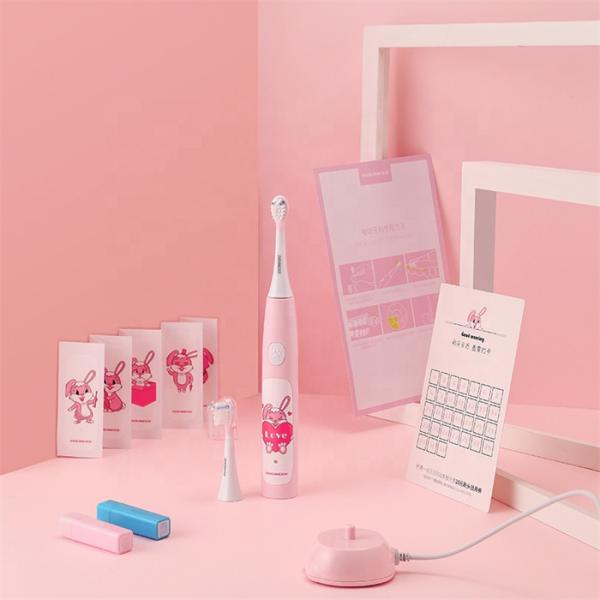 34200VPM Oral Cleaning Kids Electric Toothbrush With 30 Sec Interval Reminding