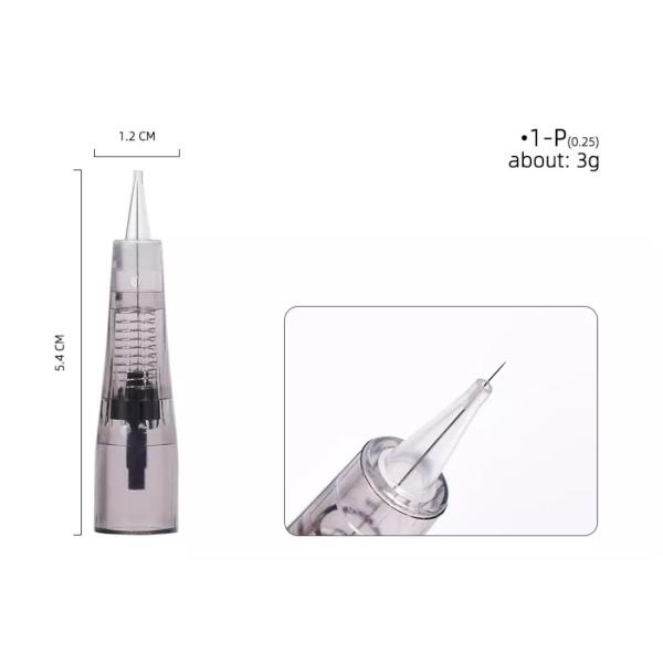 Agulhas plásticas de aço inoxidável do cartucho da tatuagem de 0.25mm 3RS 5RS 7RS