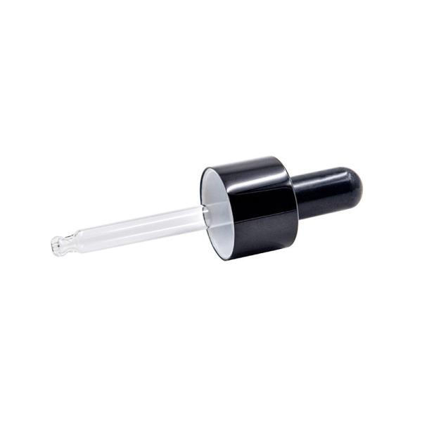 Bright Black Center Ring Plastic Dropper Pipette Cap 18 410 Anodized