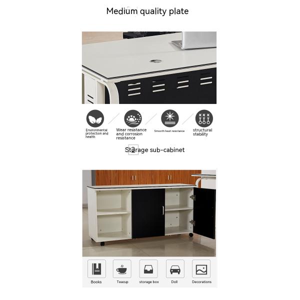 Muebles de oficina ecológicos Escritorio de ordenador ejecutivo independiente para el hogar y las empresas