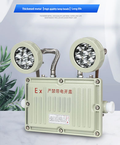 2 X 8W Specifications Rechargeable Two Head Exit Light Explosion Proof Emergency Illumination LED Light