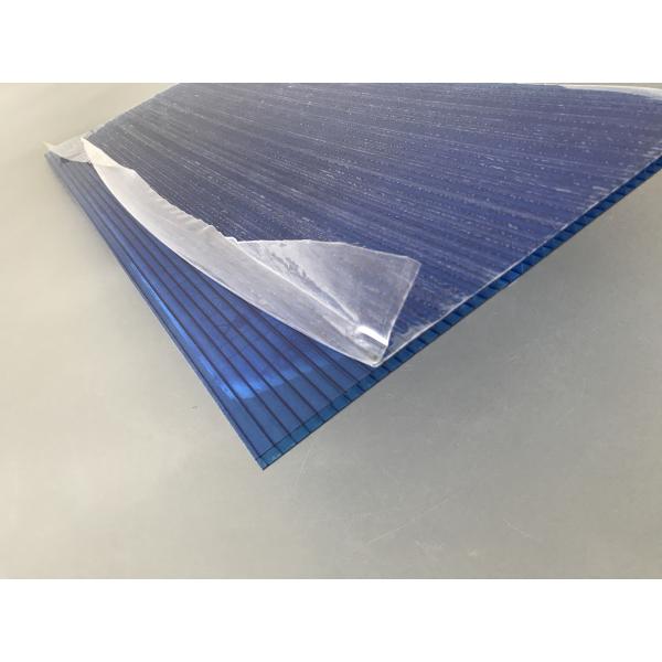 La techumbre azul del policarbonato cubre grueso de la materia prima 6m m de /de Makrolon