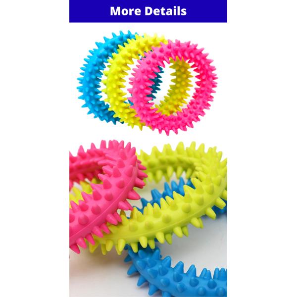 TPR Interactive Funny Dog Training Ring Chew Toy Play Toy Ring For Puppies