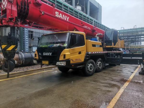 2021 SANY STC500E 50T grúa de camión de segunda mano de 5 secciones