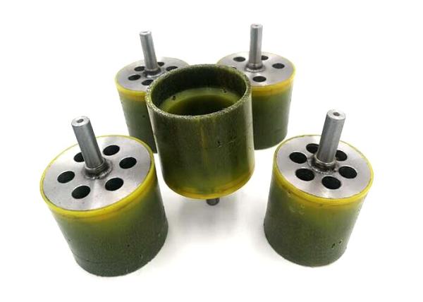 Polyflex Encapsulated Rubber Cup Brush Bonded 63mm For Cleaning Hot Welds