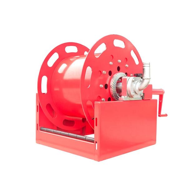 Rouleau de tuyau en acier manuel de haute précision pour rouleau de carburant avec joint pivotant 28 kg et alimentation polyvalente