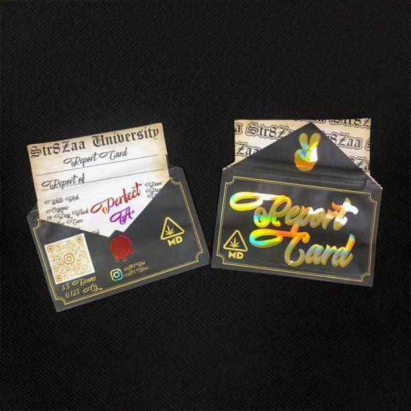 Ziplock Mylar Weed Packaging Bags Custom Printed For Gummy