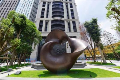 Escultura abstrata do cobre do metal exterior para a decoração pública moderna