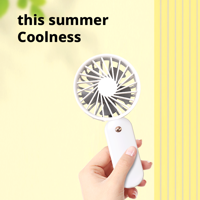 Plastic Body Portable USB Mini Air Conditioner Fan 3 Wind Speeds For Baby Use
