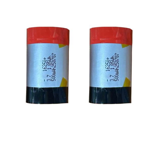 16250 3.7V 500mAh 3A Rate Polymer Lithium Battery for Beauty Devices Drones and Electronic Equipment