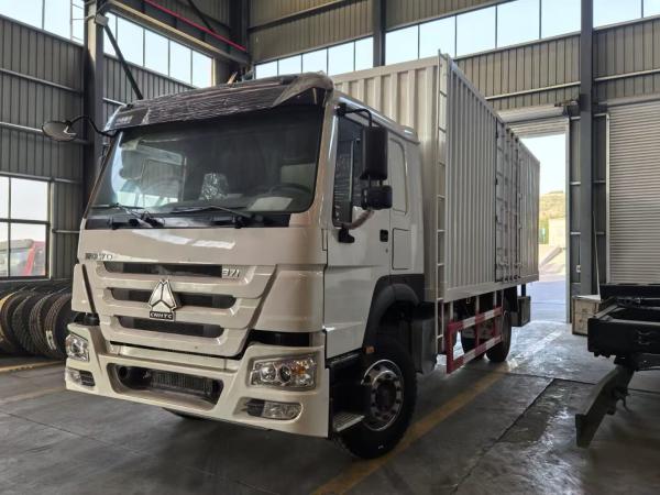 Used Howo Cargo Truck Left Hand Driving With 9500*2400mm Cargo Body