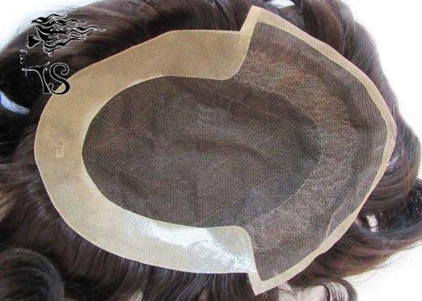 Custom Made Toupee Hair Replacement System French Lace Wig Transparent Poly