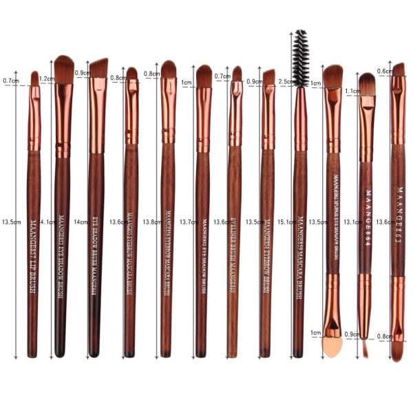 lWholesale Brown Color  Makeup Brushes Fan Brush Best Make up Brushes