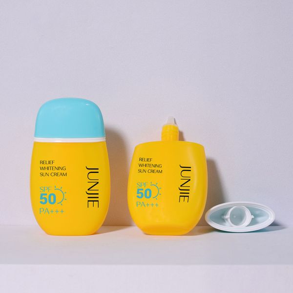 Customized 2025 50ml PE Plastic Squeeze Tube for Sunscreen Face Cream PE Hand Cream Packaging Bottle Screw Cap Skincare Usage