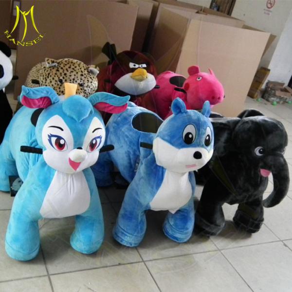 Hansel entertainment center plush motorized animals kids ride on unicorn toy kids amusement park stuffed animal motorize