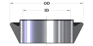 Позитивная печать резиновые металлические чашки средние нагрузки TA серии Нефтяной государственный сборник чашки для сборки