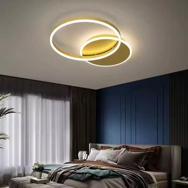 Round Square LED Ceiling Light Remote Control Chandelier Ceiling Light 3500K