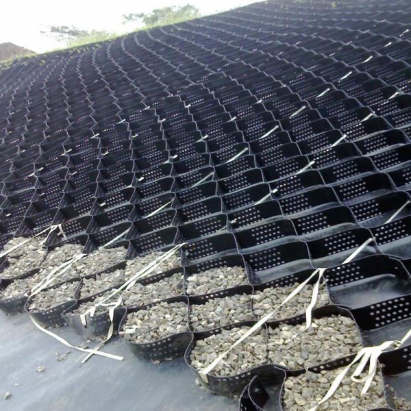 Plastic Geocell Paved Grid Black HDPE Geocell For Soft Basement Reinforcement Gravel Stabilizer Geocell In Road Construction