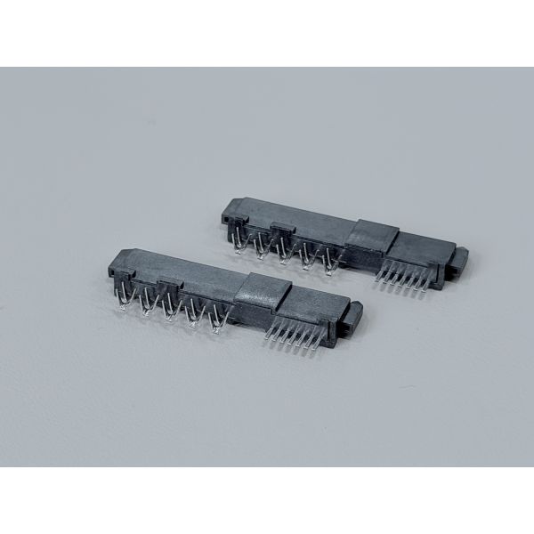 High-Speed SAS 29P IDC Female Pin Connector 180° with Locating Peg, Phosphor Bronze Terminals & 15U Gold Plating | Electrical PCB Wire Cable Connector for Customization