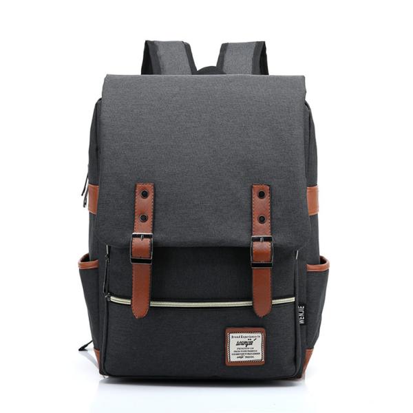 The new outdoor men and women personalized retro fashion canvas backpack shoulder bag
