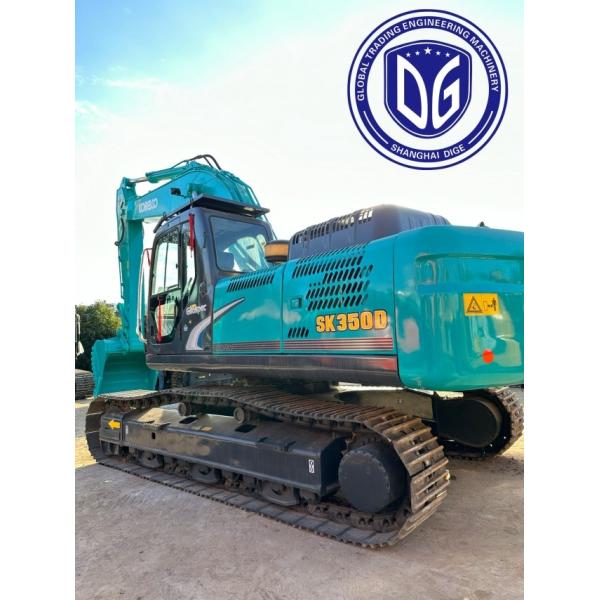 Устойчивый рабочий конь Sk350 Использованный экскаватор Kobelco 35 тонн Все погодные условия