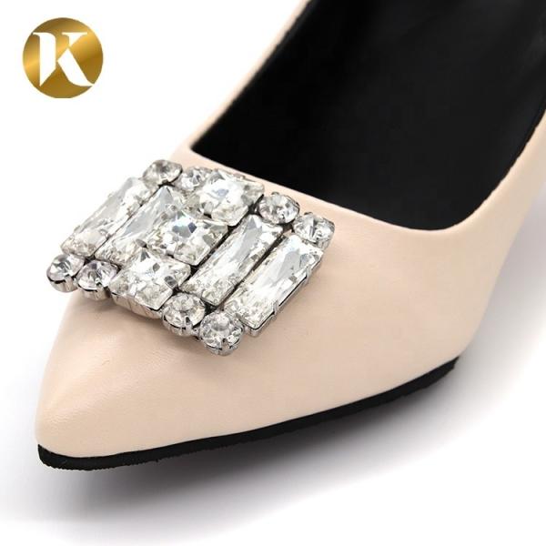 Wedding Party Custom Shoes Decoration Accessories 40*50 Mm Size