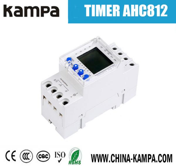 AHC812 220V 2 Channels weekly programmable digital timer