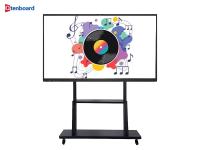 Tableau blanc interactif LCD 75 pouces, vente chaude, téléviseur intelligent interactif, panneaux muraux interactifs pour l'enseignement scolaire