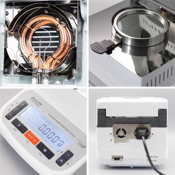 DL-SFY-120 Desktop Halogen Moisture Analyzer for Tea and Herb Temperature Range 60C-200C