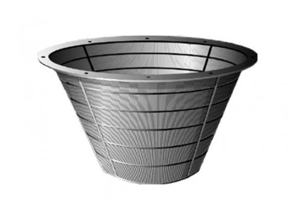 Stainless Steel Centrifugal Sieve Wedge Wire Basket For Mining / Aggregate Industry