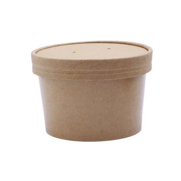 Eco Friendly Disposable Paper Bowl 8oz 12oz 16oz With Paper Lid