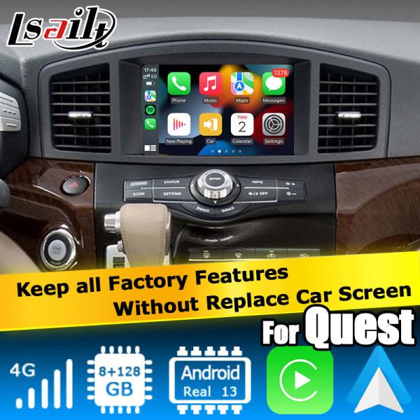 Android 13 Система беспроводный интерфейс Carplay для Nissan Quest RE52 Elgrand E52 2011-2020