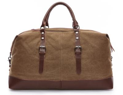 Sacos de Duffel de couro do curso da lona dos homens ocasionais do café