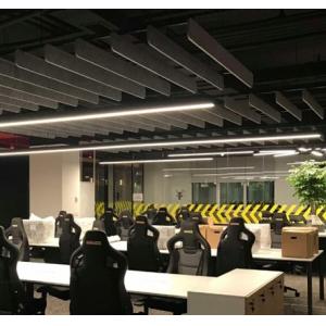 Tejas para el techo de la oficina tablero de cemento panel acústico de lana de madera DIY fácil instalación