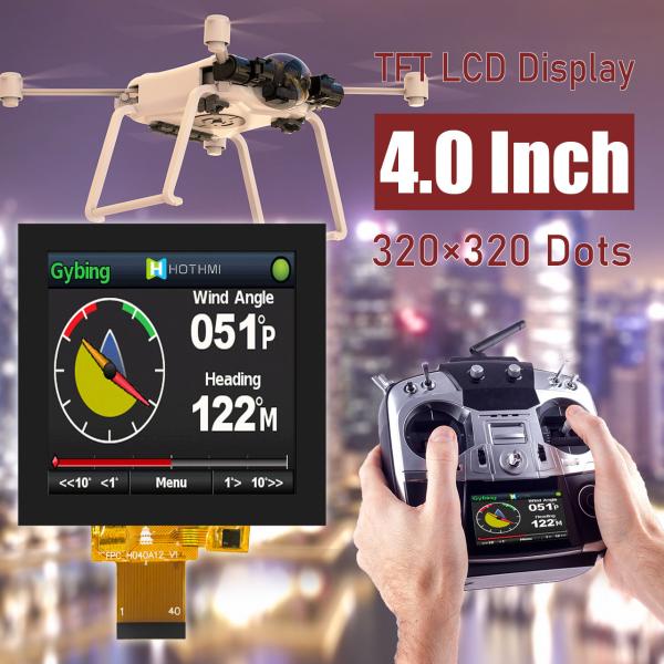 4.0-inch 320x320 resolution square capacitive touch display