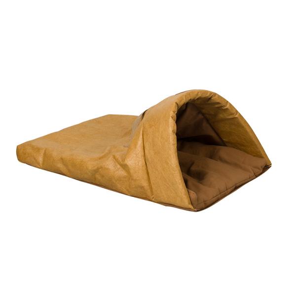 Novelty Paper Cooling Pet Mat Tunnel Cat Bed Yellow Green