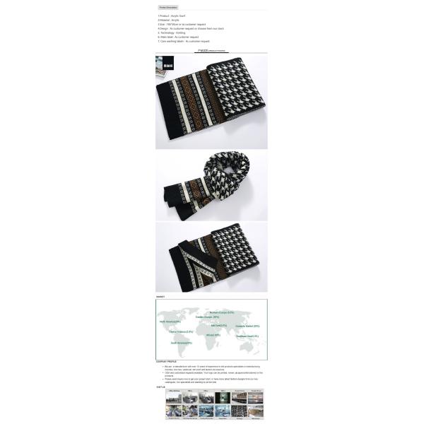 arcylic scarf,knitting scarves for winter .soft scarf