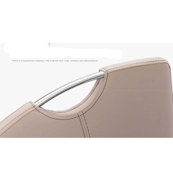 Wear Resistant Leather Dining Room Chairs With Electroplated Steel Legs