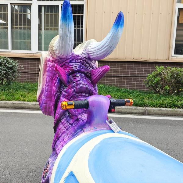 350W de batería de funcionamiento eléctrico paseo en el dinosaurio animatrónico dinosaurio caminante OEM