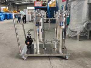 Stainless Steel Industrial Movable Filter Housing Food Grade Single Bag Filter