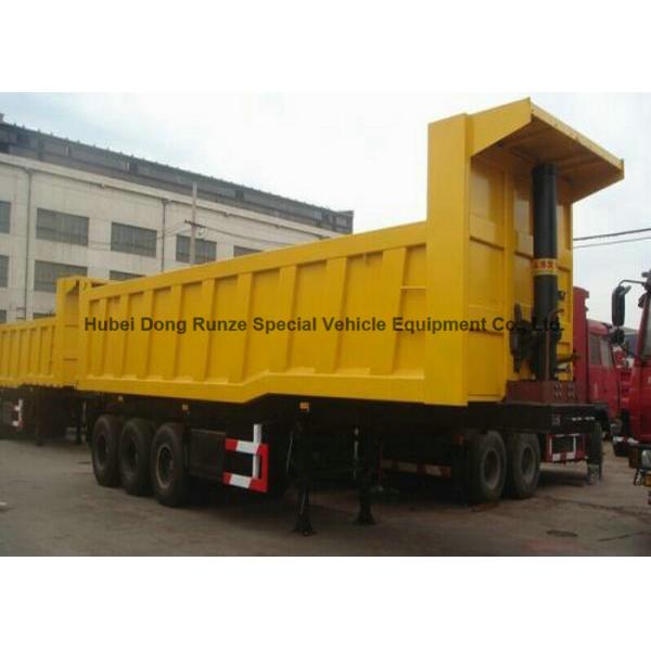 HYVA hydraulic Cylinder typer dump tipper tri-axle 50ton  3-Axles Rear Tipper Semi Trailer 29 - 35 Ton