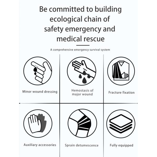 Medical Hiking First Aid Kit Office Industrial 32cm Customized Logo First Aid Kit Supplies