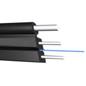 Волокно к домашнему на открытом воздухе воздушному Dia 2* стали Wire/FRP/KFRP кабеля падения 1core FTTH (0.5-0.8MM)